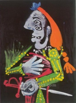 Buste de matador 1 1970 Cubism Oil Paintings